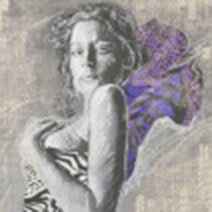 Art by Aga Czech: GIRL IN PURPLE